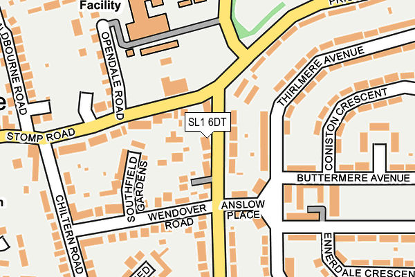 SL1 6DT map - OS OpenMap – Local (Ordnance Survey) SL1 6DT map - OS OpenMap – Local (Ordnance Survey)