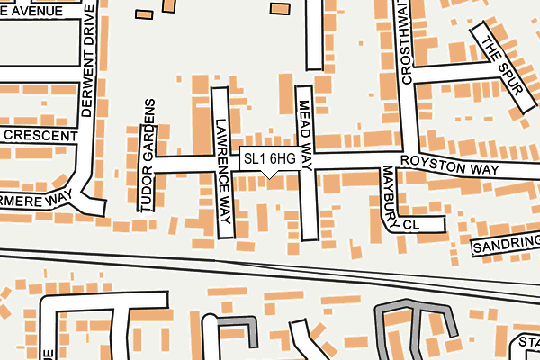 SL1 6HG map - OS OpenMap – Local (Ordnance Survey) SL1 6HG map - OS OpenMap – Local (Ordnance Survey)