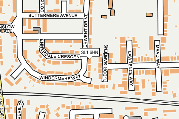 SL1 6HN map - OS OpenMap – Local (Ordnance Survey) SL1 6HN map - OS OpenMap – Local (Ordnance Survey)