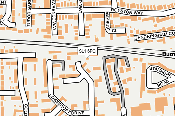 SL1 6PQ map - OS OpenMap – Local (Ordnance Survey) SL1 6PQ map - OS OpenMap – Local (Ordnance Survey)