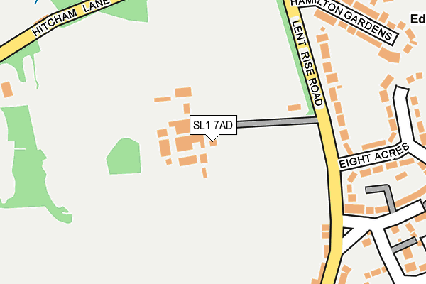SL1 7AD map - OS OpenMap – Local (Ordnance Survey) SL1 7AD map - OS OpenMap – Local (Ordnance Survey)