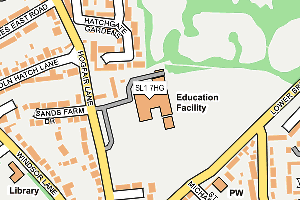 SL1 7HG map - OS OpenMap – Local (Ordnance Survey)