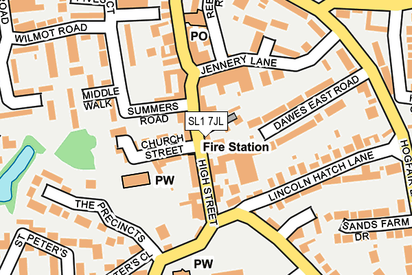 SL1 7JL map - OS OpenMap – Local (Ordnance Survey) SL1 7JL map - OS OpenMap – Local (Ordnance Survey)