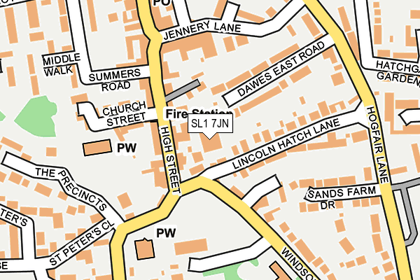 SL1 7JN map - OS OpenMap – Local (Ordnance Survey) SL1 7JN map - OS OpenMap – Local (Ordnance Survey)