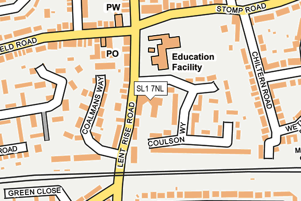 SL1 7NL map - OS OpenMap – Local (Ordnance Survey)