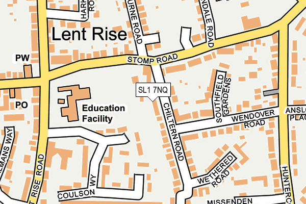 SL1 7NQ map - OS OpenMap – Local (Ordnance Survey) SL1 7NQ map - OS OpenMap – Local (Ordnance Survey)