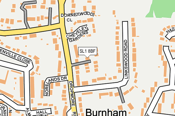 SL1 8BF map - OS OpenMap – Local (Ordnance Survey) SL1 8BF map - OS OpenMap – Local (Ordnance Survey)