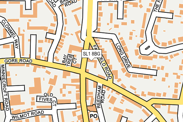 SL1 8BG map - OS OpenMap – Local (Ordnance Survey) SL1 8BG map - OS OpenMap – Local (Ordnance Survey)