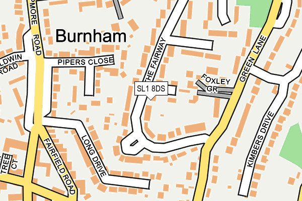 SL1 8DS map - OS OpenMap – Local (Ordnance Survey) SL1 8DS map - OS OpenMap – Local (Ordnance Survey)