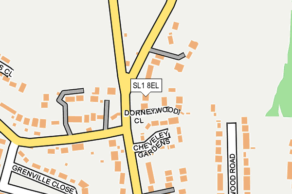 SL1 8EL map - OS OpenMap – Local (Ordnance Survey) SL1 8EL map - OS OpenMap – Local (Ordnance Survey)