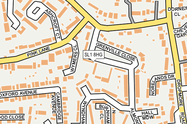 SL1 8HG map - OS OpenMap – Local (Ordnance Survey) SL1 8HG map - OS OpenMap – Local (Ordnance Survey)