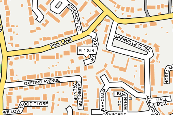 SL1 8JR map - OS OpenMap – Local (Ordnance Survey) SL1 8JR map - OS OpenMap – Local (Ordnance Survey)