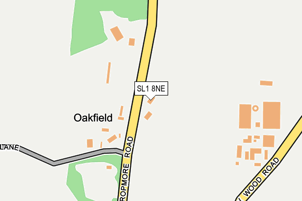 SL1 8NE map - OS OpenMap – Local (Ordnance Survey) SL1 8NE map - OS OpenMap – Local (Ordnance Survey)