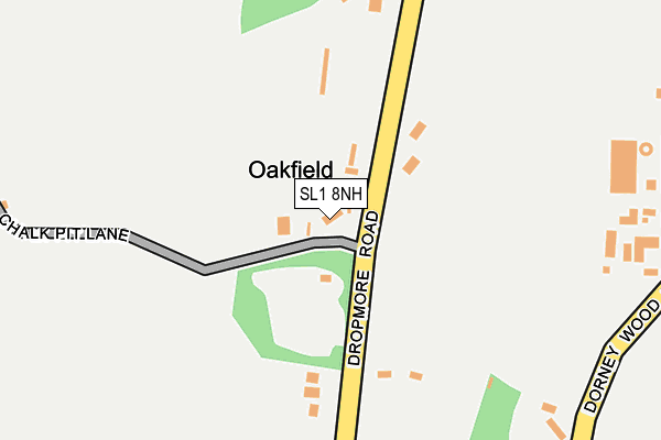 SL1 8NH map - OS OpenMap – Local (Ordnance Survey)