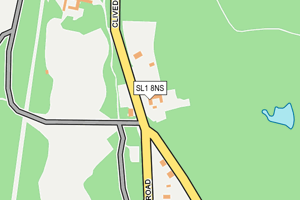 SL1 8NS map - OS OpenMap – Local (Ordnance Survey) SL1 8NS map - OS OpenMap – Local (Ordnance Survey)
