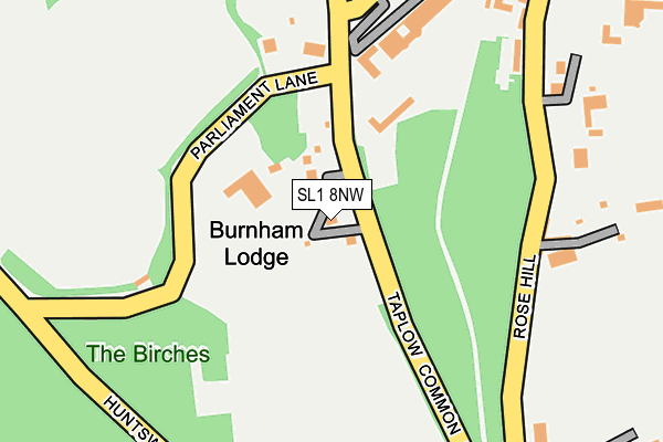 SL1 8NW map - OS OpenMap – Local (Ordnance Survey) SL1 8NW map - OS OpenMap – Local (Ordnance Survey)