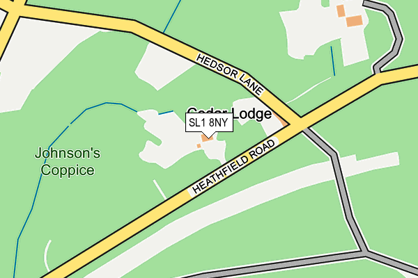 SL1 8NY map - OS OpenMap – Local (Ordnance Survey) SL1 8NY map - OS OpenMap – Local (Ordnance Survey)