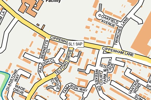 SL1 9AP map - OS OpenMap – Local (Ordnance Survey) SL1 9AP map - OS OpenMap – Local (Ordnance Survey)