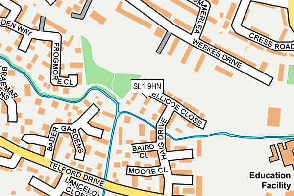 SL1 9HN map - OS OpenMap – Local (Ordnance Survey) SL1 9HN map - OS OpenMap – Local (Ordnance Survey)