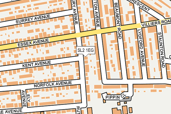 SL2 1EG map - OS OpenMap – Local (Ordnance Survey) SL2 1EG map - OS OpenMap – Local (Ordnance Survey)