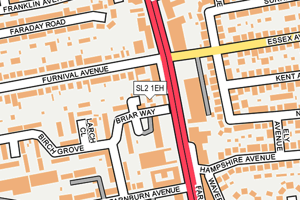 SL2 1EH map - OS OpenMap – Local (Ordnance Survey) SL2 1EH map - OS OpenMap – Local (Ordnance Survey)