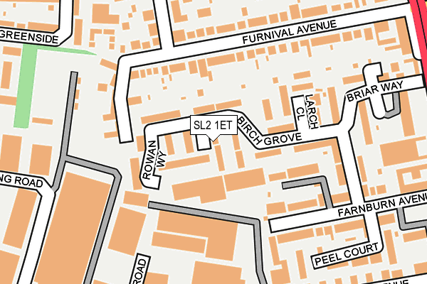 SL2 1ET map - OS OpenMap – Local (Ordnance Survey) SL2 1ET map - OS OpenMap – Local (Ordnance Survey)