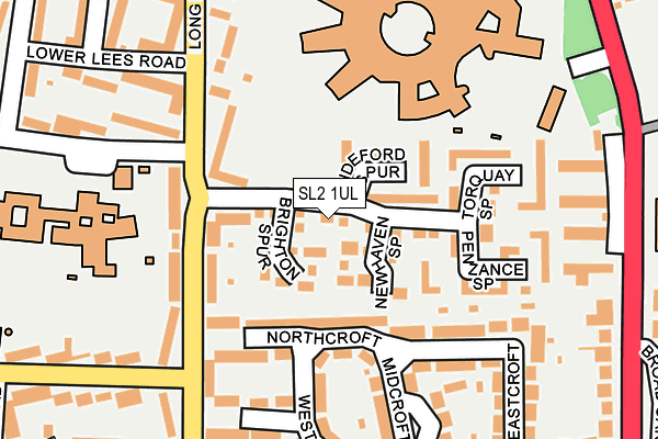 SL2 1UL map - OS OpenMap – Local (Ordnance Survey) SL2 1UL map - OS OpenMap – Local (Ordnance Survey)