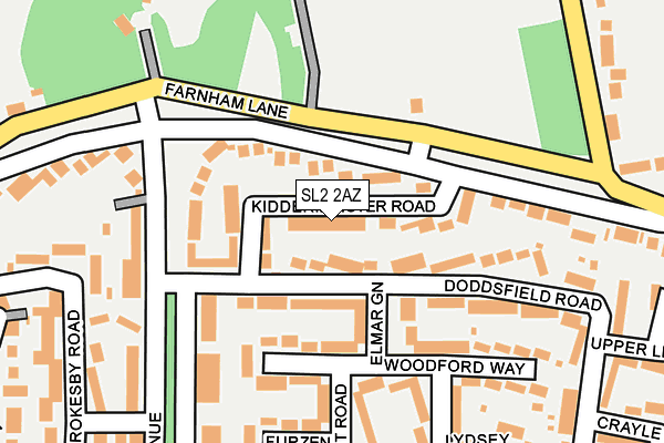 SL2 2AZ map - OS OpenMap – Local (Ordnance Survey) SL2 2AZ map - OS OpenMap – Local (Ordnance Survey)