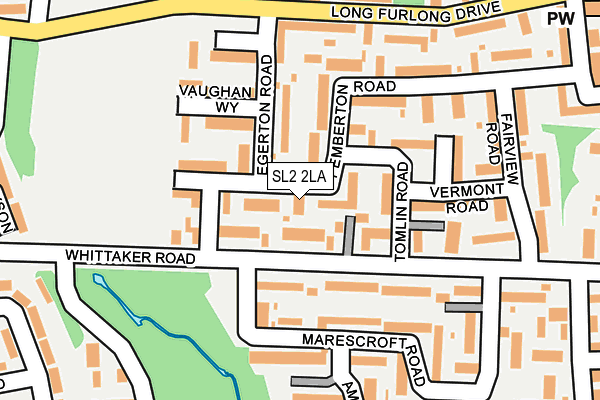 SL2 2LA map - OS OpenMap – Local (Ordnance Survey) SL2 2LA map - OS OpenMap – Local (Ordnance Survey)