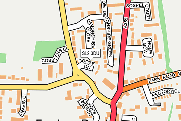 SL2 3DU map - OS OpenMap – Local (Ordnance Survey) SL2 3DU map - OS OpenMap – Local (Ordnance Survey)