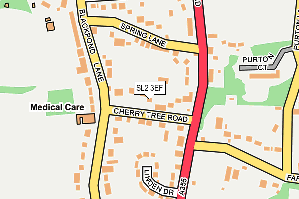 SL2 3EF map - OS OpenMap – Local (Ordnance Survey) SL2 3EF map - OS OpenMap – Local (Ordnance Survey)