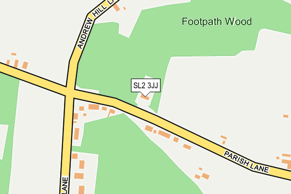 SL2 3JJ map - OS OpenMap – Local (Ordnance Survey) SL2 3JJ map - OS OpenMap – Local (Ordnance Survey)