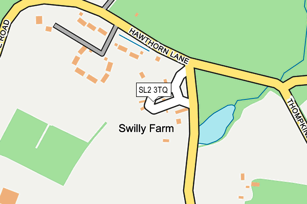 SL2 3TQ map - OS OpenMap – Local (Ordnance Survey) SL2 3TQ map - OS OpenMap – Local (Ordnance Survey)