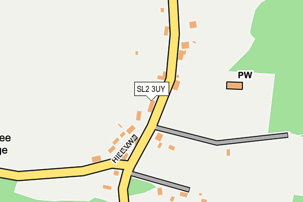SL2 3UY map - OS OpenMap – Local (Ordnance Survey) SL2 3UY map - OS OpenMap – Local (Ordnance Survey)