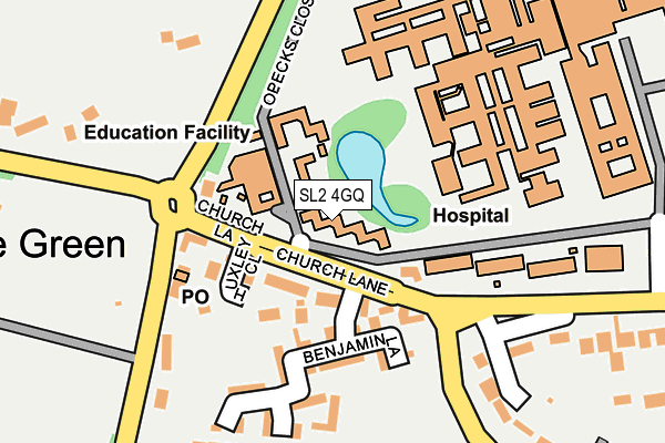 SL2 4GQ map - OS OpenMap – Local (Ordnance Survey) SL2 4GQ map - OS OpenMap – Local (Ordnance Survey)