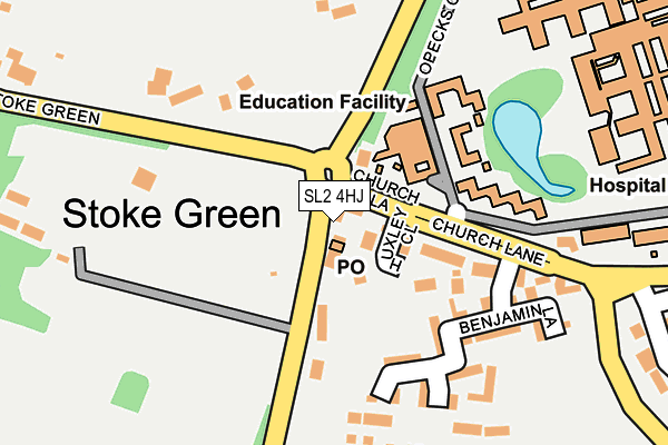 SL2 4HJ map - OS OpenMap – Local (Ordnance Survey) SL2 4HJ map - OS OpenMap – Local (Ordnance Survey)