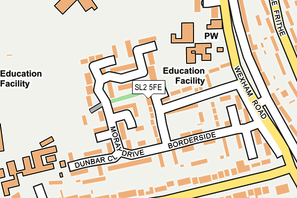 SL2 5FE map - OS OpenMap – Local (Ordnance Survey) SL2 5FE map - OS OpenMap – Local (Ordnance Survey)
