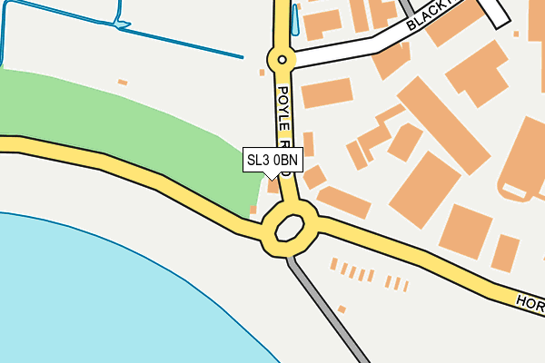 SL3 0BN map - OS OpenMap – Local (Ordnance Survey) SL3 0BN map - OS OpenMap – Local (Ordnance Survey)