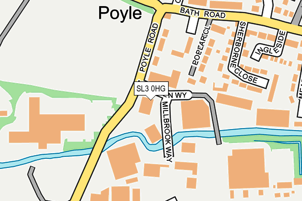 SL3 0HG map - OS OpenMap – Local (Ordnance Survey)