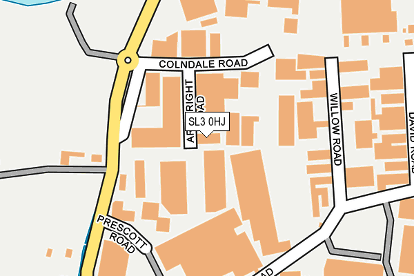 SL3 0HJ map - OS OpenMap – Local (Ordnance Survey) SL3 0HJ map - OS OpenMap – Local (Ordnance Survey)