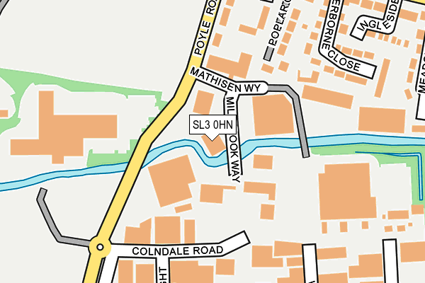 SL3 0HN map - OS OpenMap – Local (Ordnance Survey) SL3 0HN map - OS OpenMap – Local (Ordnance Survey)