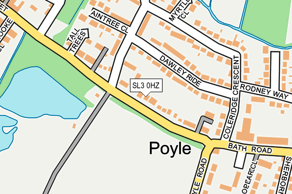 SL3 0HZ map - OS OpenMap – Local (Ordnance Survey)