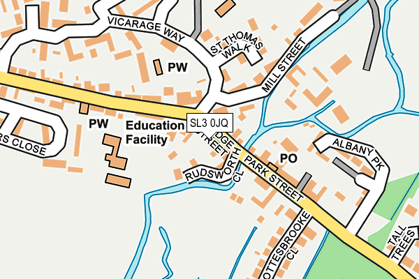 SL3 0JQ map - OS OpenMap – Local (Ordnance Survey) SL3 0JQ map - OS OpenMap – Local (Ordnance Survey)