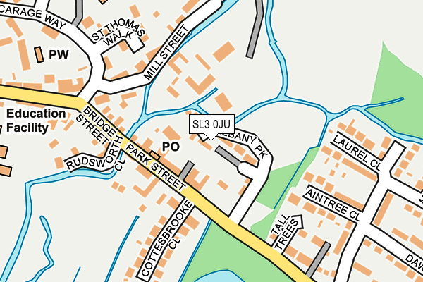 SL3 0JU map - OS OpenMap – Local (Ordnance Survey) SL3 0JU map - OS OpenMap – Local (Ordnance Survey)