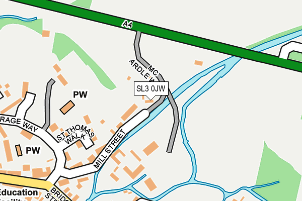 SL3 0JW map - OS OpenMap – Local (Ordnance Survey) SL3 0JW map - OS OpenMap – Local (Ordnance Survey)