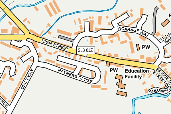 SL3 0JZ map - OS OpenMap – Local (Ordnance Survey) SL3 0JZ map - OS OpenMap – Local (Ordnance Survey)