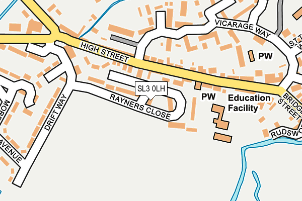 SL3 0LH map - OS OpenMap – Local (Ordnance Survey)
