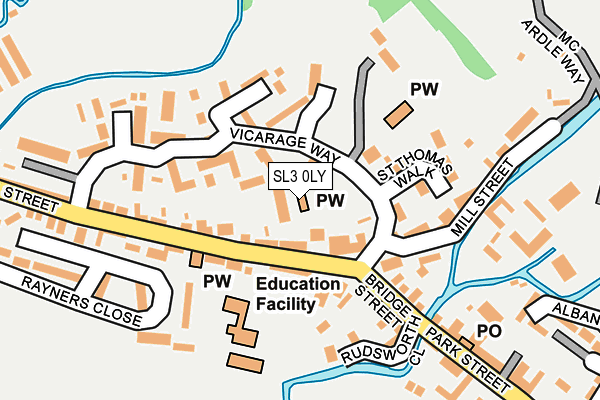 SL3 0LY map - OS OpenMap – Local (Ordnance Survey)
