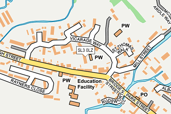 SL3 0LZ map - OS OpenMap – Local (Ordnance Survey) SL3 0LZ map - OS OpenMap – Local (Ordnance Survey)