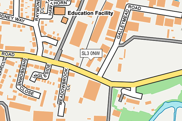 SL3 0NW map - OS OpenMap – Local (Ordnance Survey) SL3 0NW map - OS OpenMap – Local (Ordnance Survey)